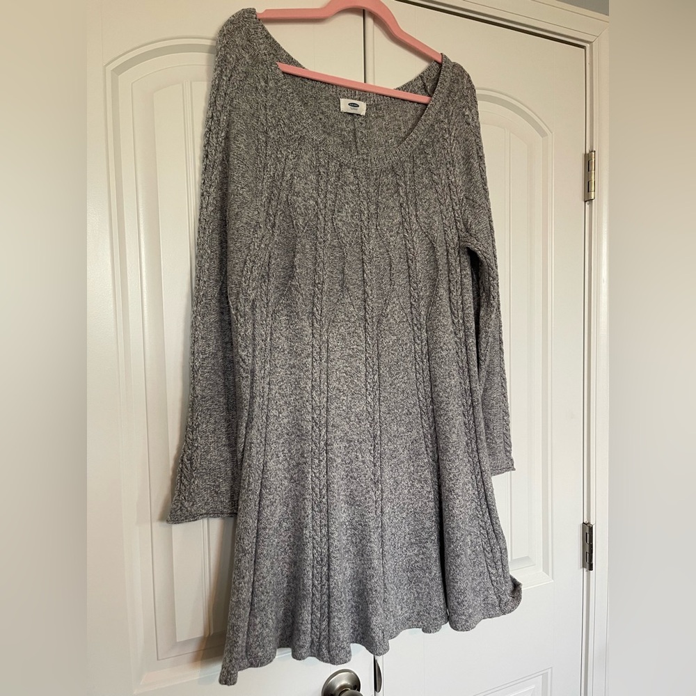 Old Navy Heather Gray Knit Dress Sz: XL